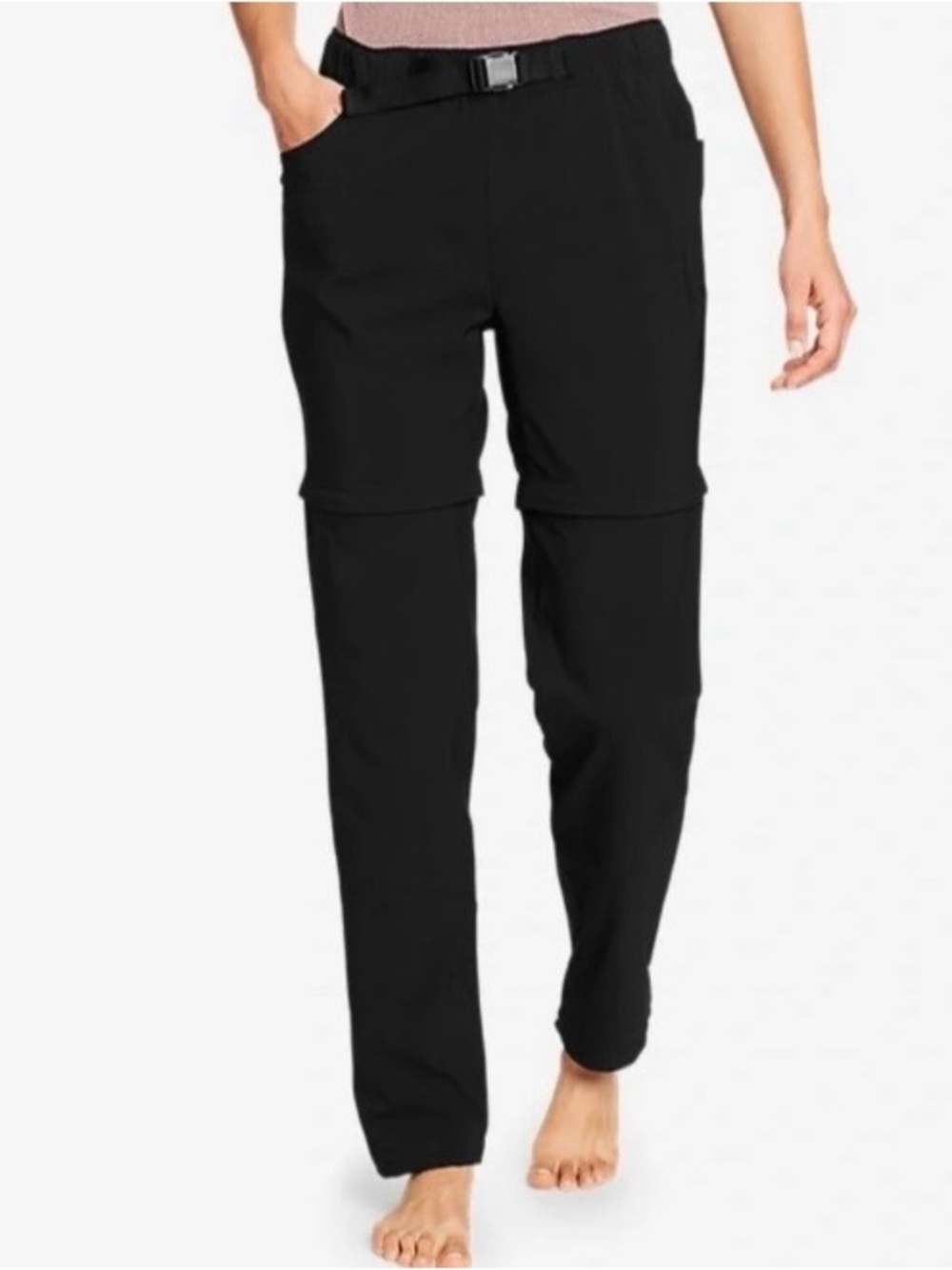 Eddie Bauer Travex ClimaTrail Convertible HikingTravel Pants Womens 14 Black NWT